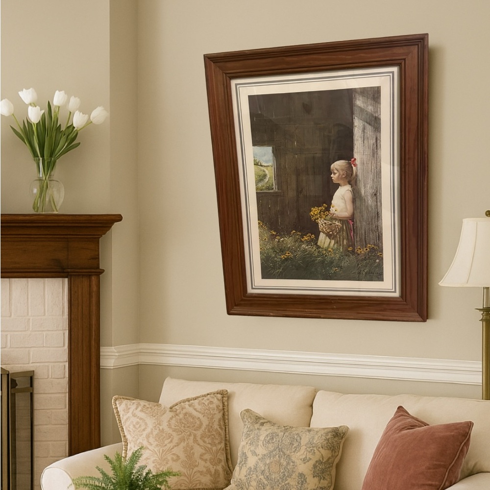 Framed Art Print with Wooden Frame